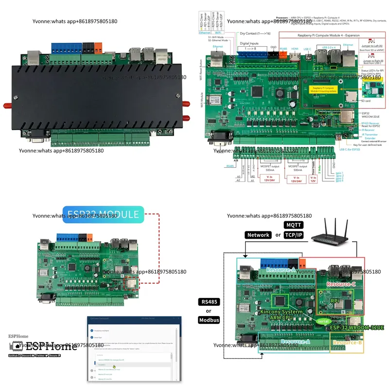 Diy Home Automation Server - KC868-Server Controller Intelligente Ethernet Wifi RS232