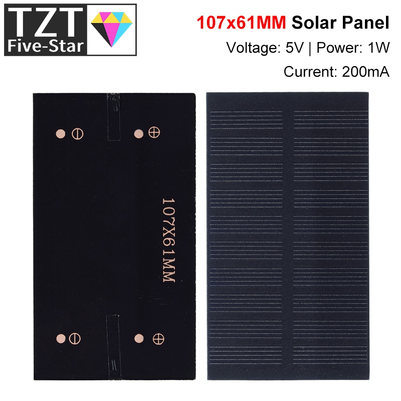 Home Automation Diy Kit - Elettronica intelligente Pannello solare 1W 5V