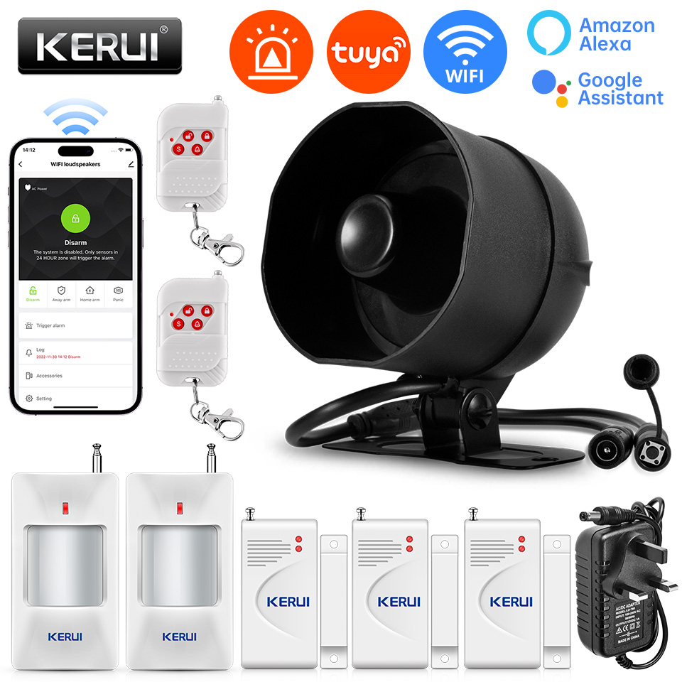 Smart Home Automation Diy - KERUI 120db Sirena Sistema di Allarme