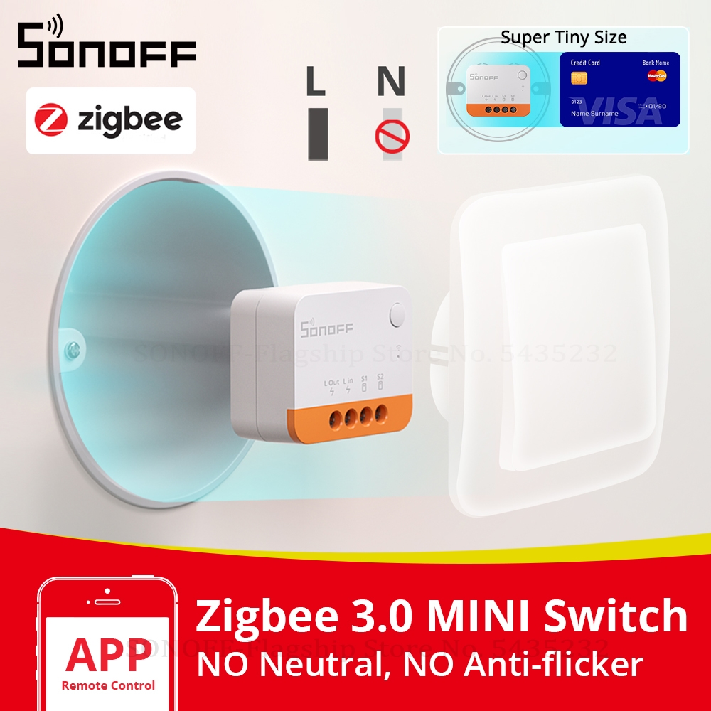 Sonoff Basic Switch - SONOFF ZBMINIL2 nessun cavo neutro richiesto