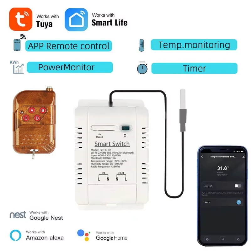 Tuya Wifi 16A/20A Intelligente - Sonoff Basic Switch recensione e prezzo