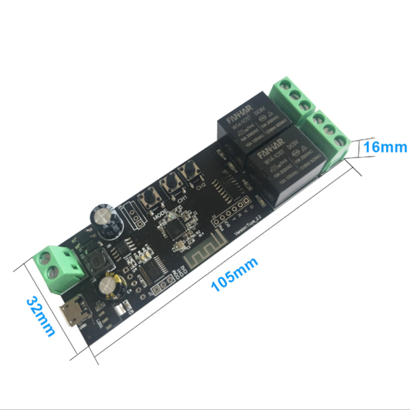 2CH Tuya Wifi Smart Control Bo - Diy Home Automation Controller recensione e prezzo