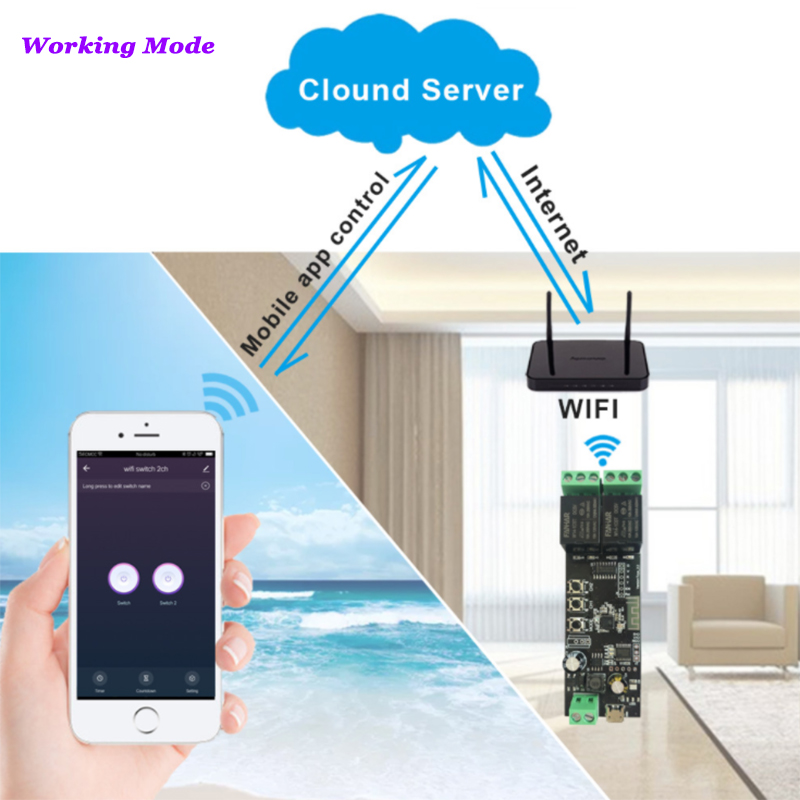 2CH Tuya Wifi Smart Control Bo - Diy Home Automation Controller recensione e prezzo