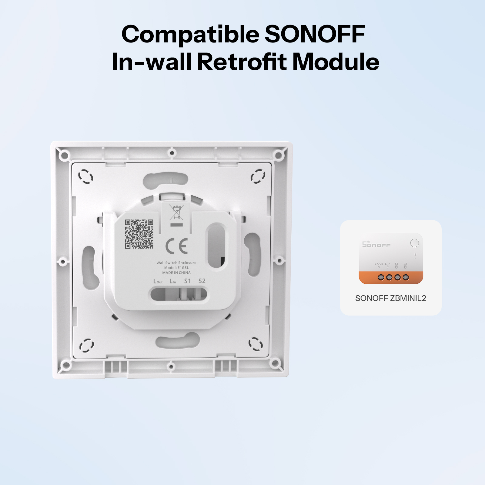 SONOFF E1GSL Custodia per inte - Sonoff Basic Switch recensione e prezzo