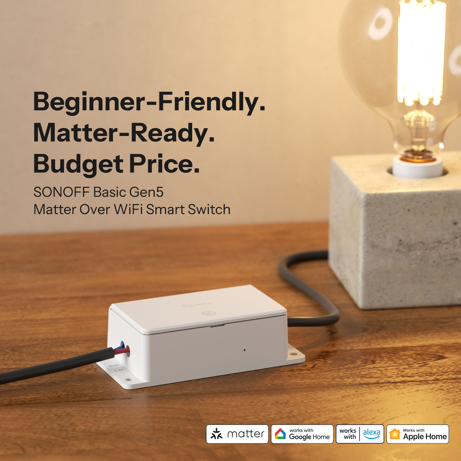 SONOFF Basic-1GS Gen5 Matter W - Sonoff Basic Switch recensione e prezzo